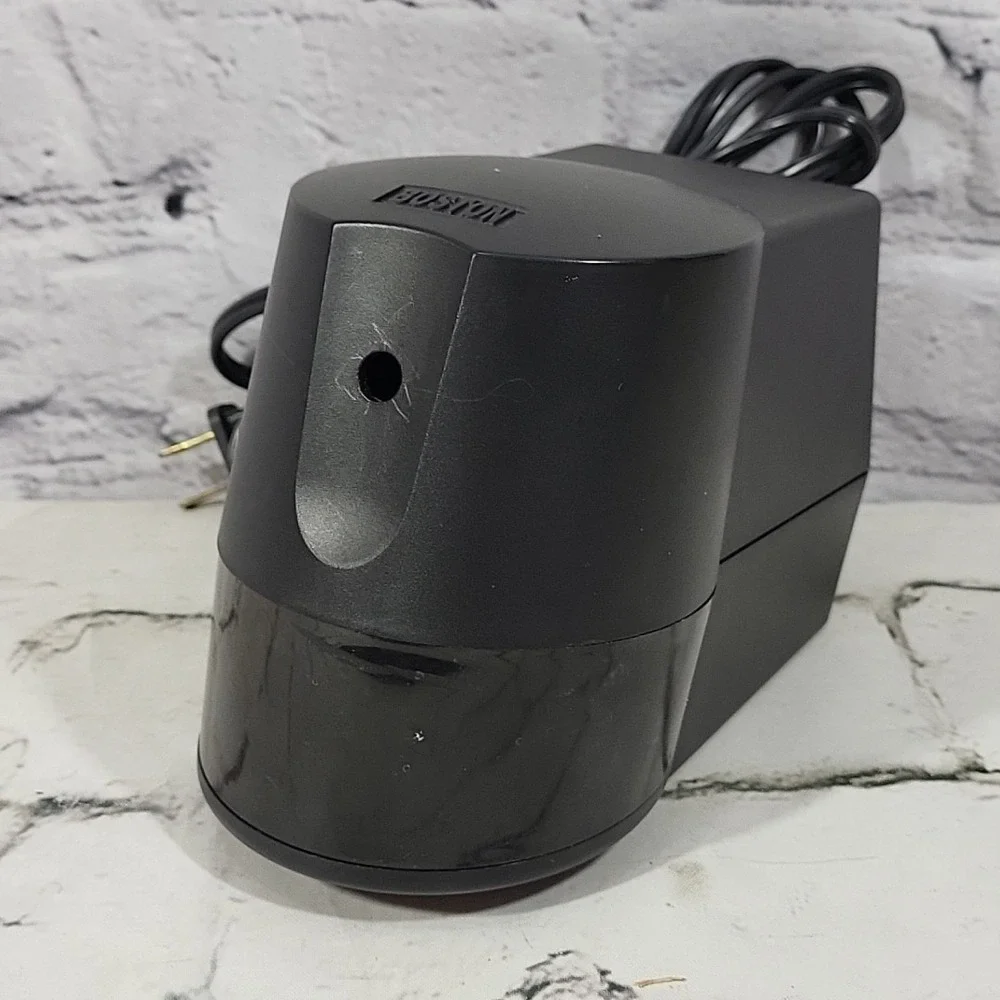 Boston Electric Pencil Sharpener Desktop Model 21‎ Black Made In USA Tested